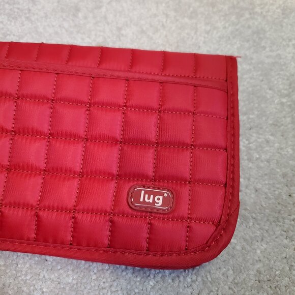 LUG Tango Quilted Wristlet Passport Holder Wallet Zip Travel Multi-Card RFID Red - Picture 11 of 14